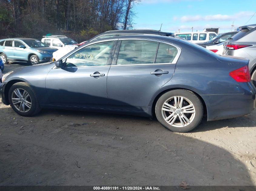 2013 Infiniti G37X VIN: JN1CV6AR5DM758173 Lot: 40891191