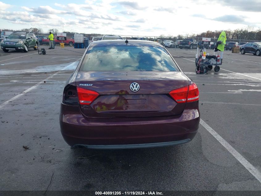 2012 Volkswagen Passat 2.5L S VIN: 1VWAH7A3XCC067347 Lot: 40891205