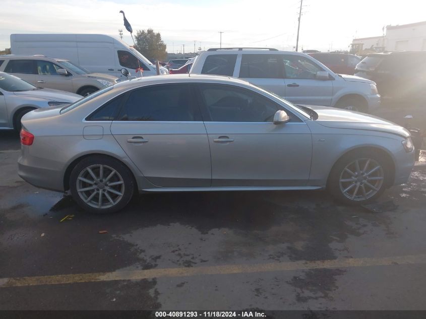 2014 Audi A4 2.0T Premium VIN: WAUFFAFL5EN034104 Lot: 40891293