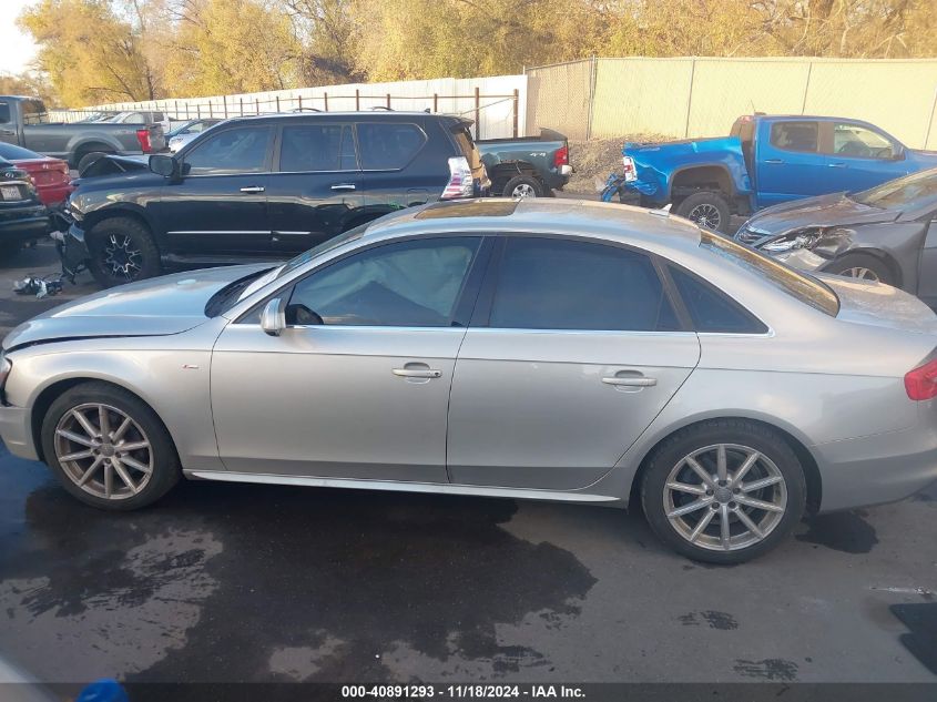 2014 Audi A4 2.0T Premium VIN: WAUFFAFL5EN034104 Lot: 40891293