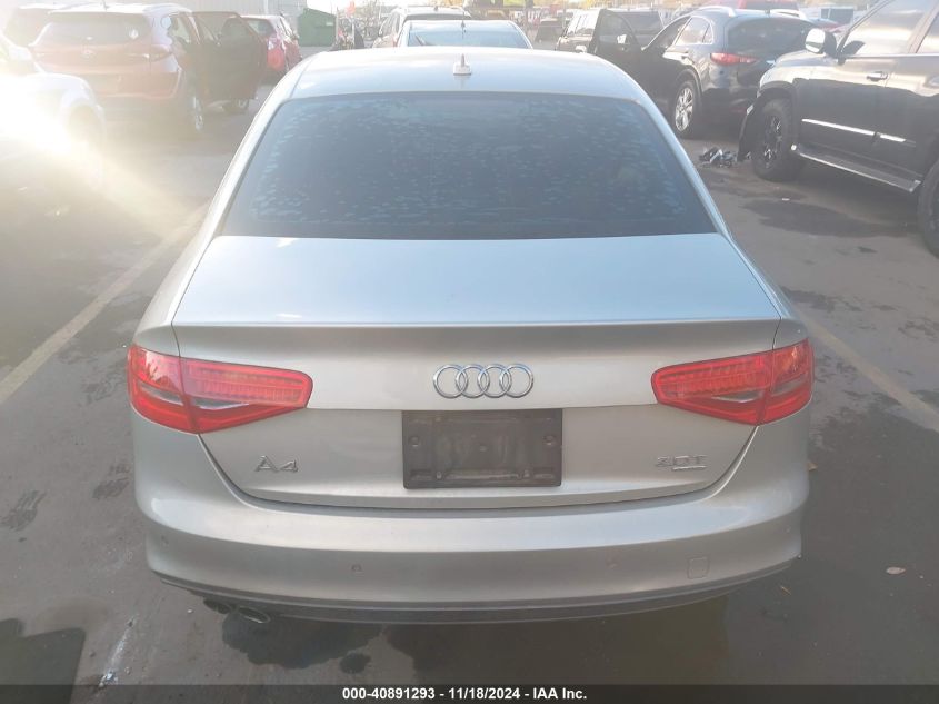 2014 Audi A4 2.0T Premium VIN: WAUFFAFL5EN034104 Lot: 40891293