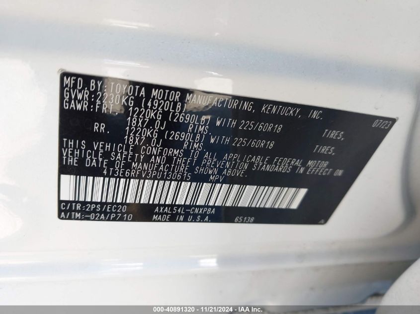 2023 TOYOTA RAV4 HYBRID XSE - 4T3E6RFV3PU130615