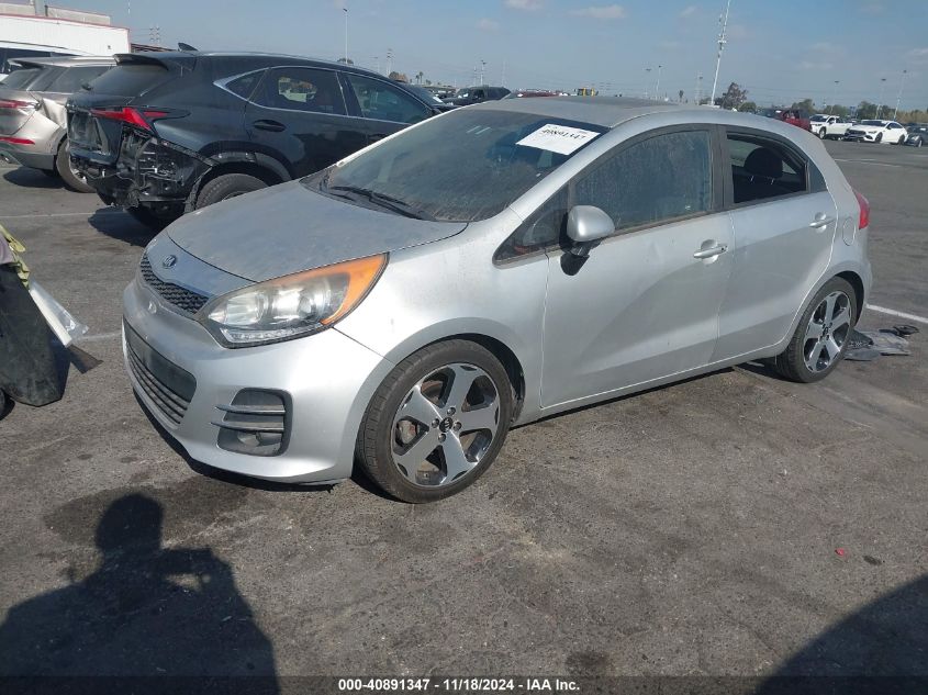 VIN KNADN5A38G6678606 2016 KIA RIO no.2