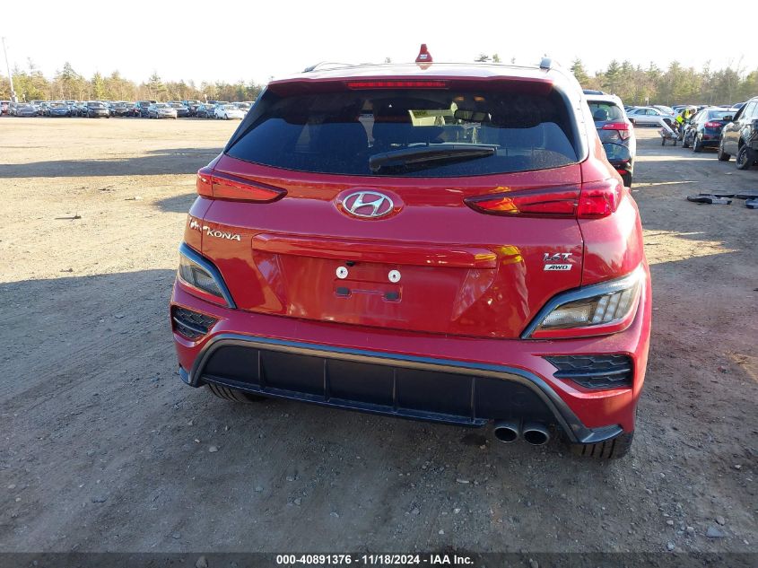 2022 Hyundai Kona N Line VIN: KM8K3CA36NU839320 Lot: 40891376