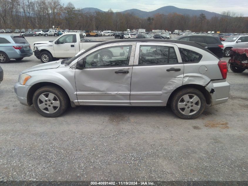 2007 Dodge Caliber VIN: 1B3HB28B07D549653 Lot: 40891402