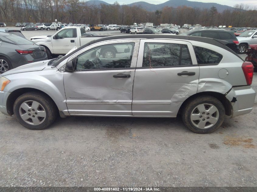 2007 Dodge Caliber VIN: 1B3HB28B07D549653 Lot: 40891402