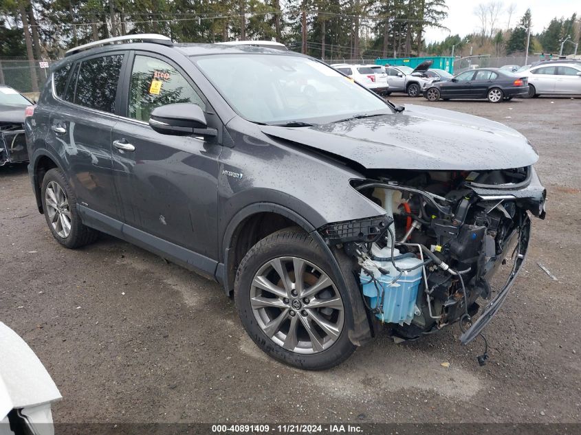 2016 Toyota Rav4 Hybrid Limited VIN: JTMDJREV4GD019919 Lot: 40891409