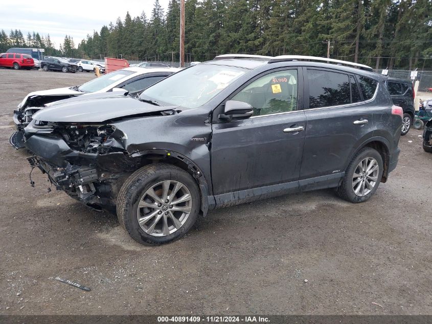 2016 Toyota Rav4 Hybrid Limited VIN: JTMDJREV4GD019919 Lot: 40891409