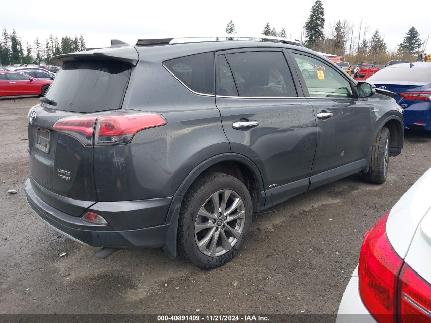 2016 Toyota Rav4 Hybrid Limited VIN: JTMDJREV4GD019919 Lot: 40891409