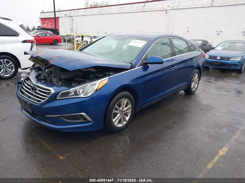 VIN 5NPE24AF9HH510355 2017 Hyundai Sonata, SE no.2