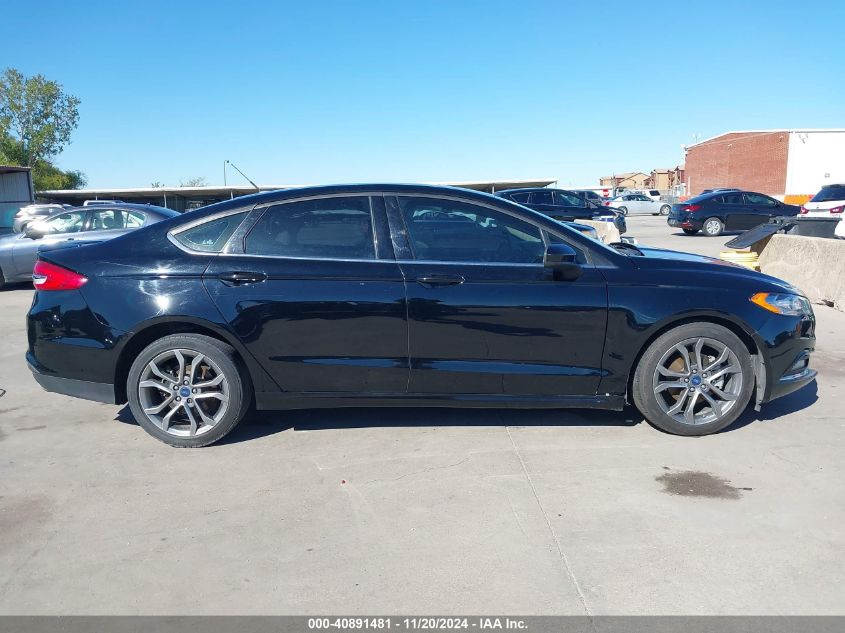 2017 Ford Fusion S VIN: 3FA6P0G76HR349481 Lot: 40891481