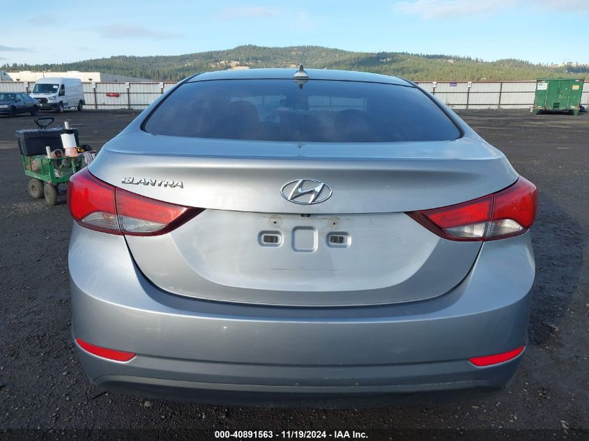 2016 Hyundai Elantra Se VIN: 5NPDH4AE1GH725373 Lot: 40891563