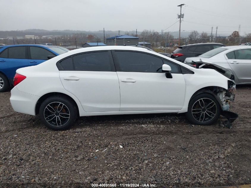 2012 Honda Civic Lx VIN: 19XFB2F59CE360110 Lot: 40891565