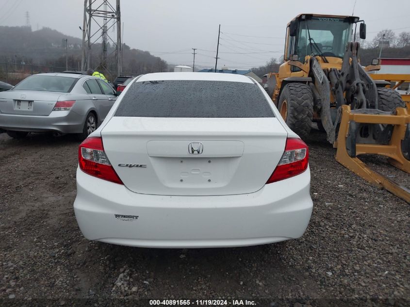 2012 Honda Civic Lx VIN: 19XFB2F59CE360110 Lot: 40891565