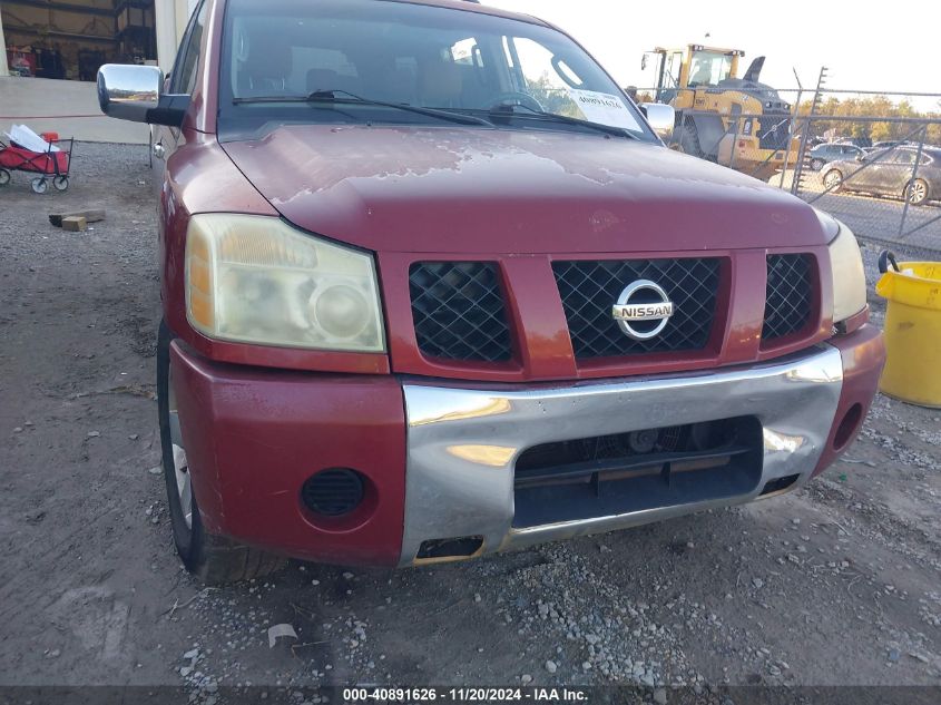 2007 Nissan Armada Se VIN: 5N1AA08A27N704160 Lot: 40891626