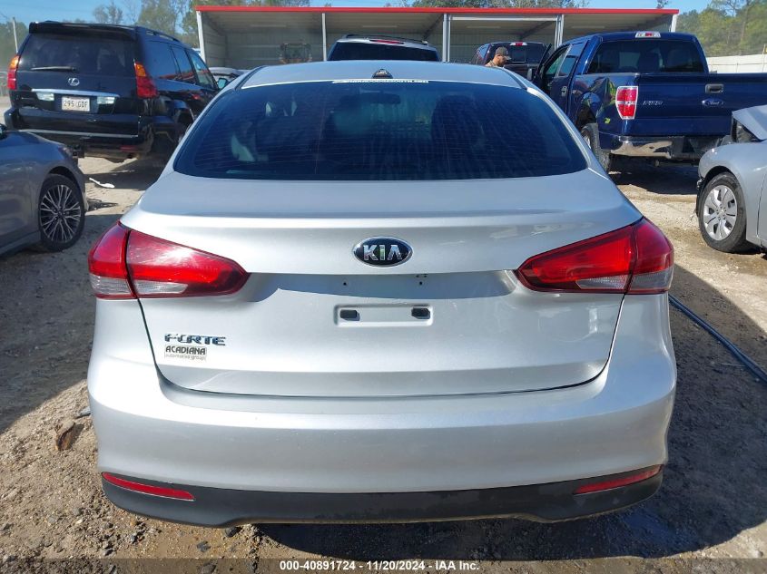 2018 Kia Forte Lx VIN: 3KPFK4A7XJE217961 Lot: 40891724