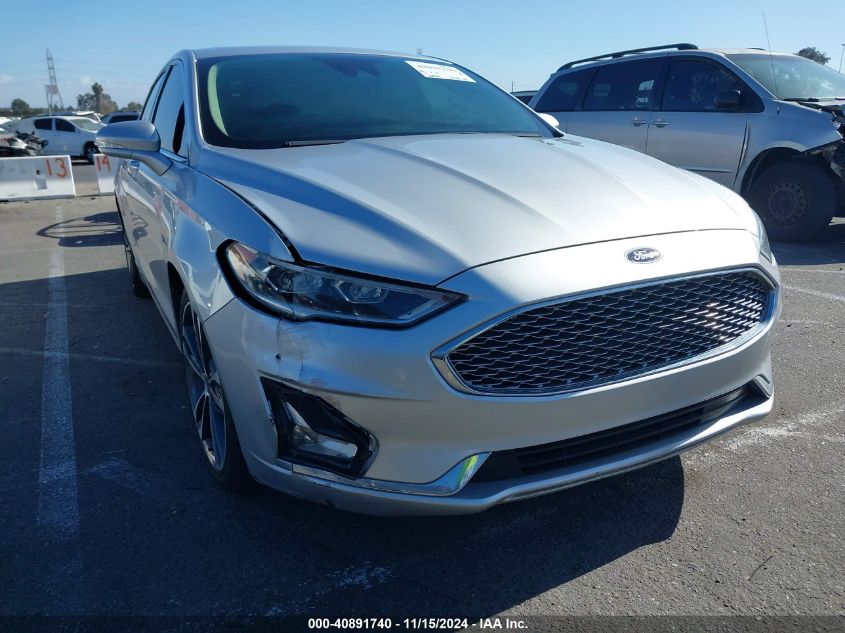 2019 Ford Fusion Titanium VIN: 3FA6P0D98KR154642 Lot: 40891740