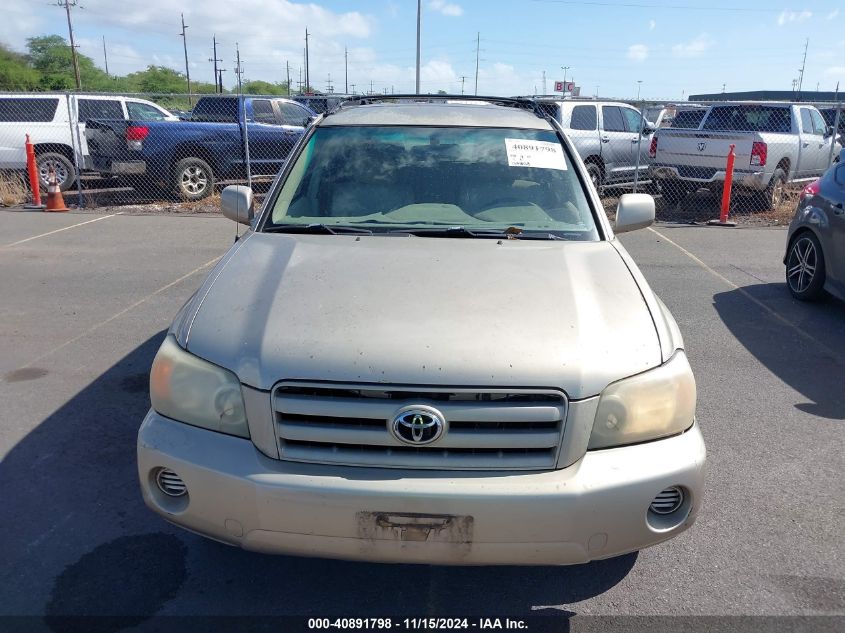 2004 Toyota Highlander Limited V6/V6 VIN: JTEGP21A040012115 Lot: 40891798