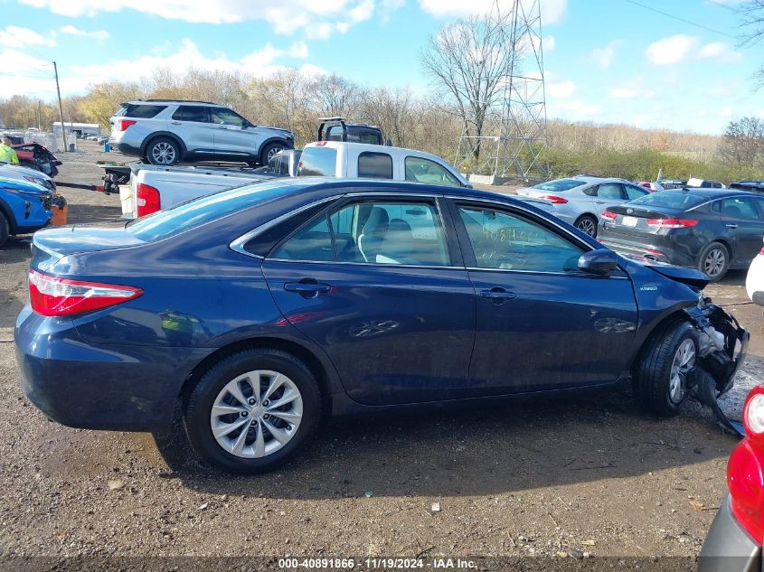 2016 Toyota Camry Hybrid Le VIN: 4T1BD1FKXGU195101 Lot: 40891866