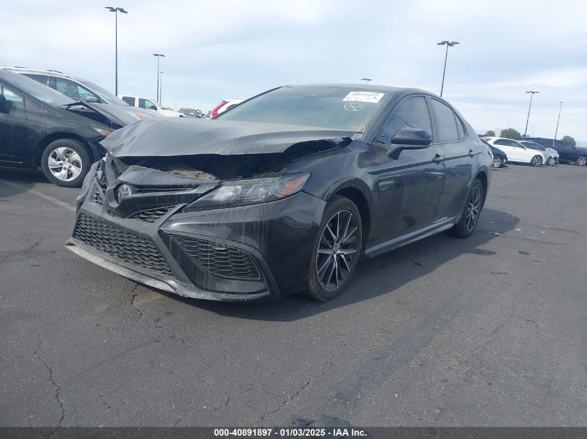 VIN 4T1G11AK6MU518691 2021 Toyota Camry, SE no.2