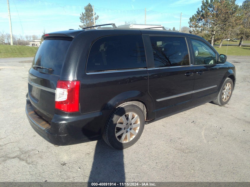 Vin: 2c4rc1bg7dr669960, lot: 41381606, chrysler town & country touring 20134