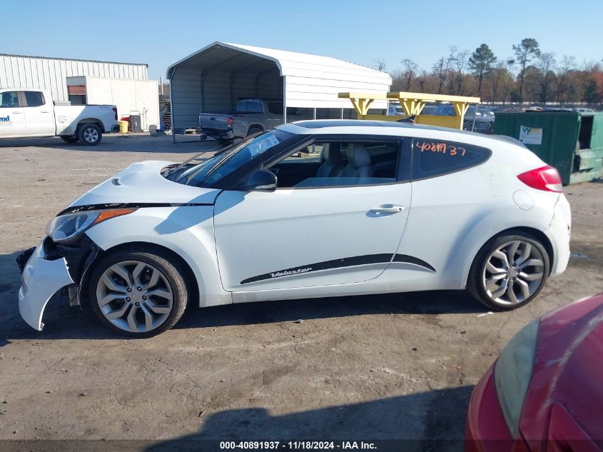 2013 HYUNDAI VELOSTER BASE W/GRAY - KMHTC6ADXDU098294