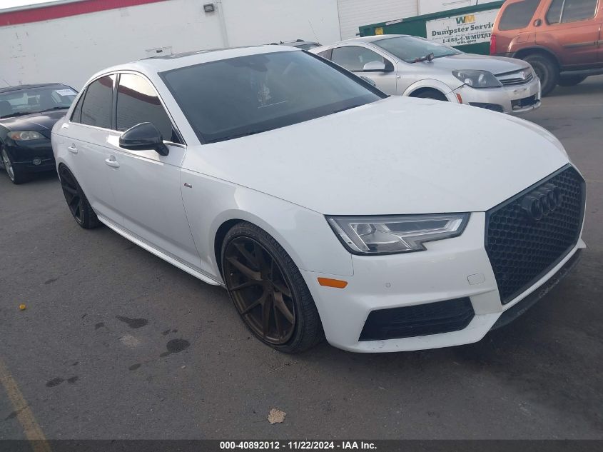Vin: wauenaf46hn002757, lot: 41381704, audi a4 2.0t premium 20171
