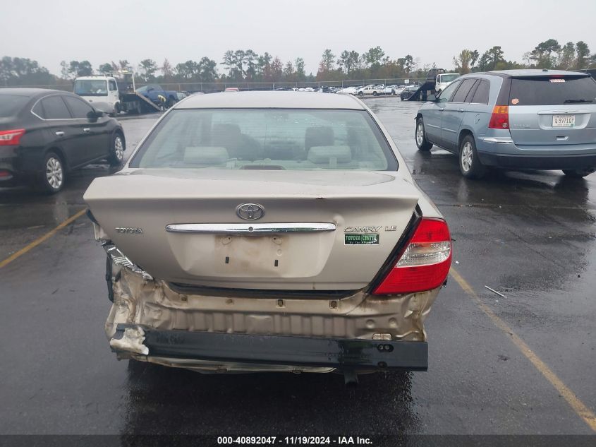 2003 Toyota Camry Le/Xle/Se VIN: 4T1BE32K83U206072 Lot: 40892047