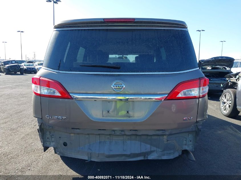 2015 Nissan Quest Sv VIN: JN8AE2KP0F9123608 Lot: 40892071