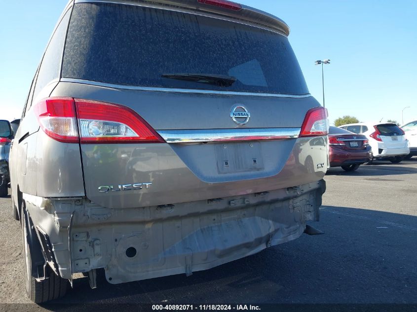 2015 Nissan Quest Sv VIN: JN8AE2KP0F9123608 Lot: 40892071