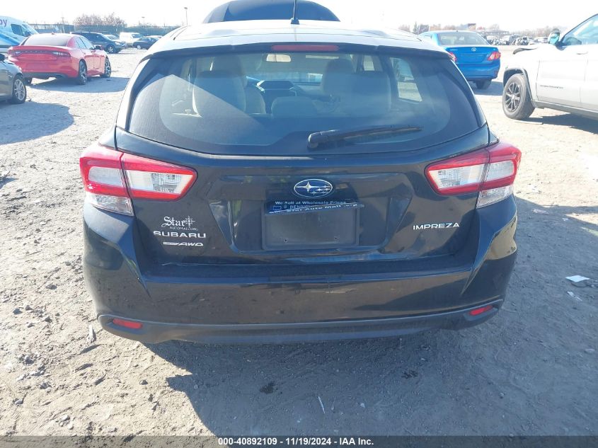 2019 Subaru Impreza 2.0I VIN: 4S3GTAB62K3700827 Lot: 40892109