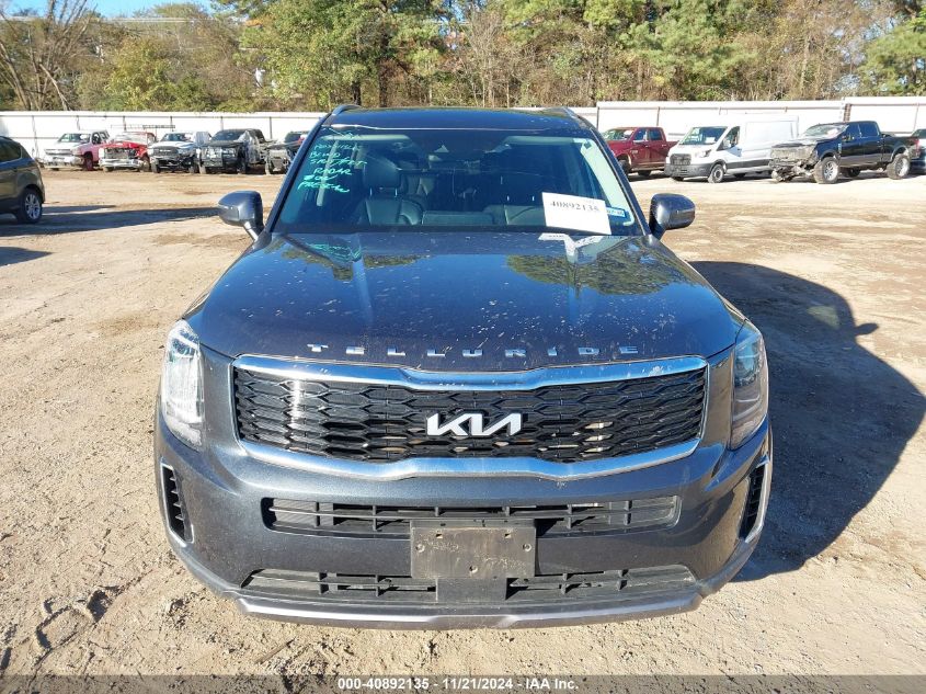 2022 Kia Telluride S VIN: 5XYP6DHC4NG285970 Lot: 40892135