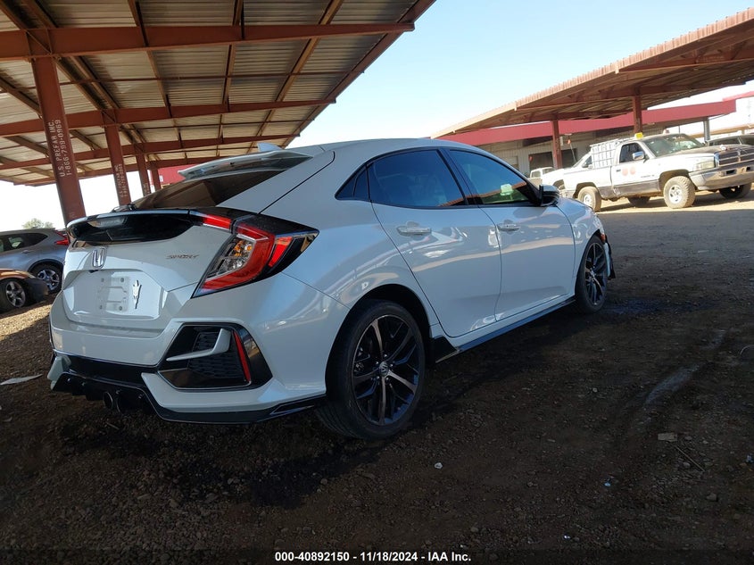 2021 HONDA CIVIC 1.5L I-4 DI, DOHC, V(VIN: SHHFK7H44MU203032