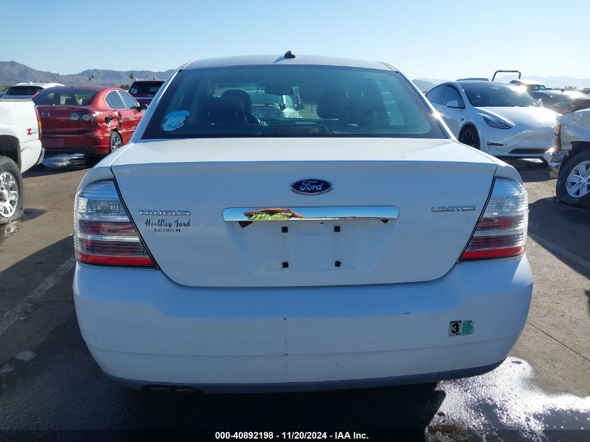 2008 Ford Taurus Limited VIN: 1FAHP25W78G166838 Lot: 40892198