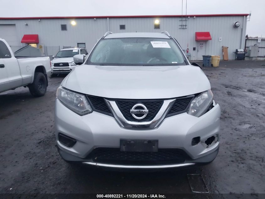 2015 Nissan Rogue Sv VIN: KNMAT2MVXFP512409 Lot: 40892221