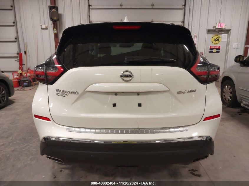 2020 Nissan Murano Sv Intelligent Awd VIN: 5N1AZ2BSXLN140841 Lot: 40892404