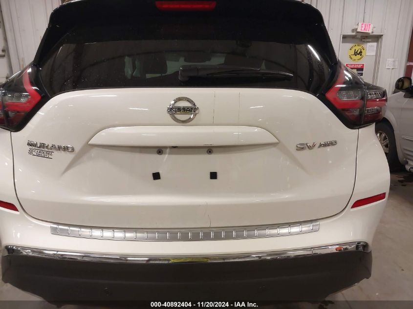 2020 Nissan Murano Sv Intelligent Awd VIN: 5N1AZ2BSXLN140841 Lot: 40892404