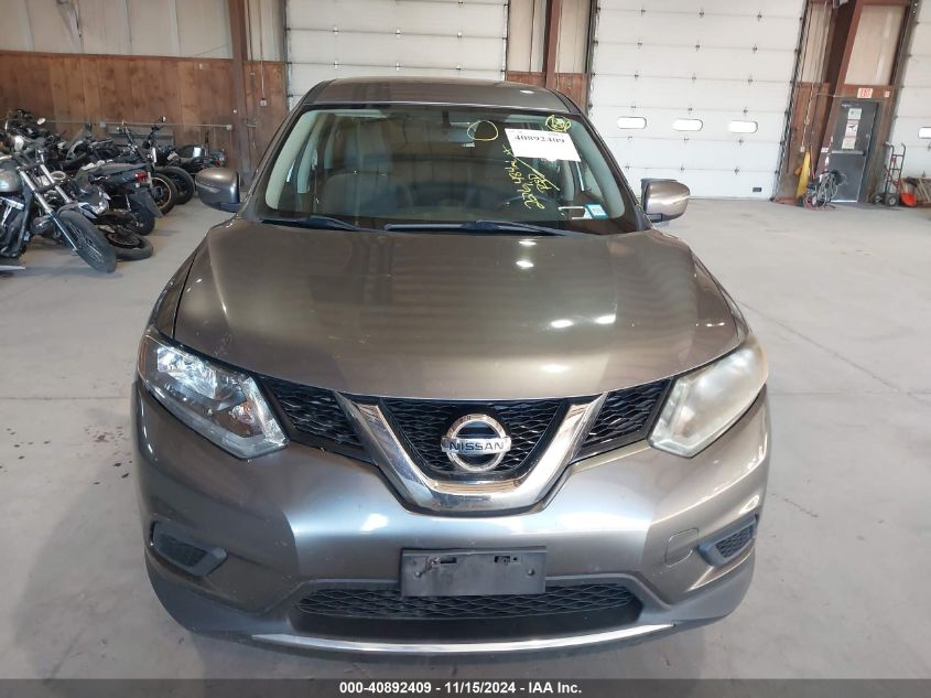 2015 Nissan Rogue S VIN: KNMAT2MV9FP591295 Lot: 40892409