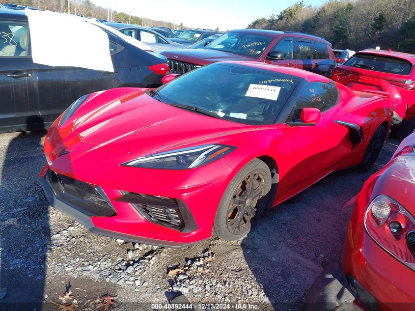 Vin: 1g1y72d4xl5102011, lot: 41382136, chevrolet corvette stingray rwd  2lt 20202