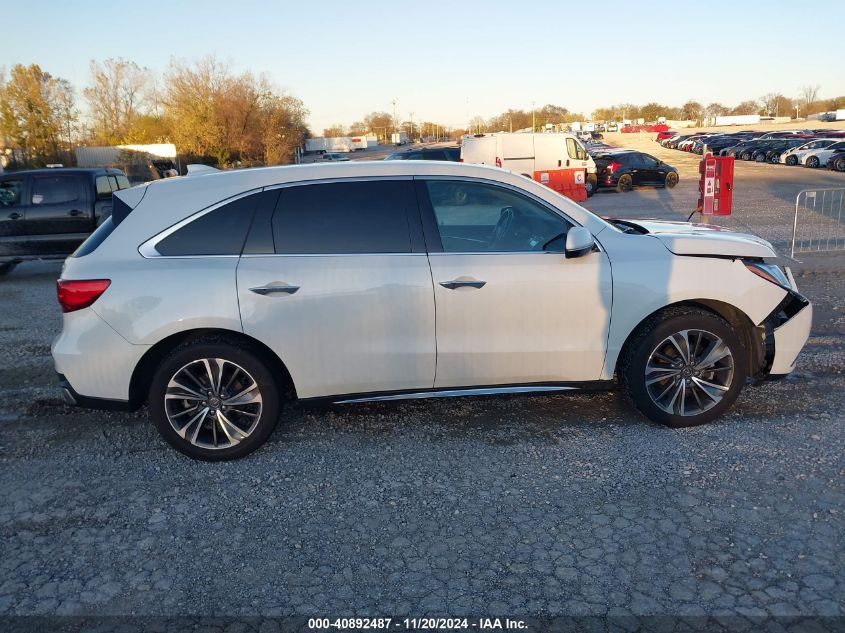 2019 Acura Mdx Tech Pkg VIN: 5J8YD4H57KL023003 Lot: 40892487