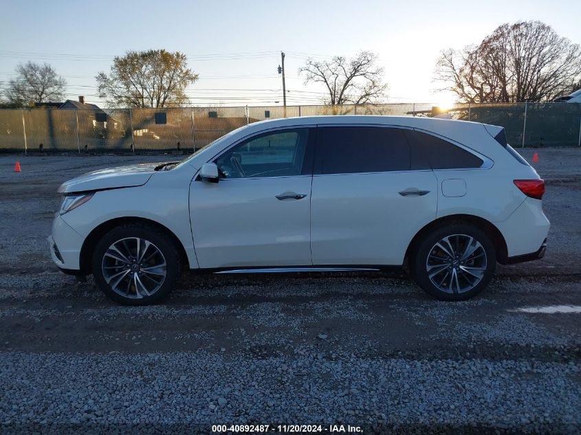 2019 Acura Mdx Tech Pkg VIN: 5J8YD4H57KL023003 Lot: 40892487