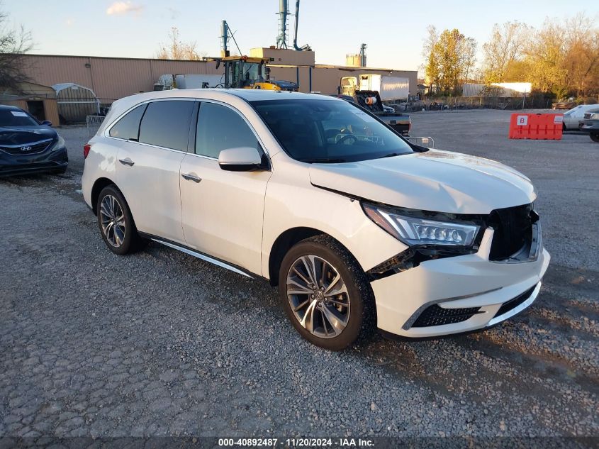 2019 Acura Mdx Tech Pkg VIN: 5J8YD4H57KL023003 Lot: 40892487