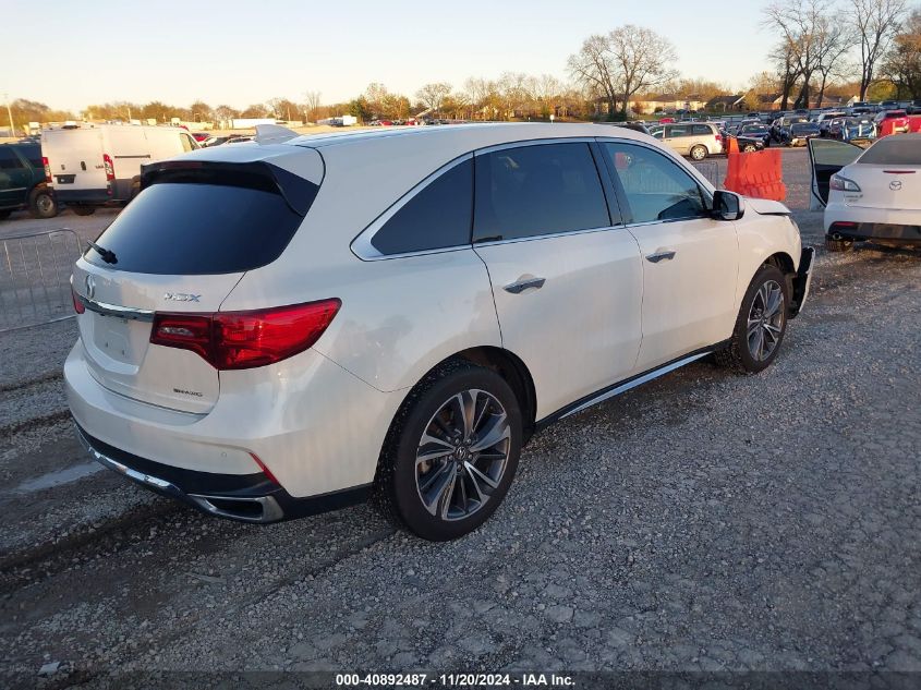 2019 Acura Mdx Tech Pkg VIN: 5J8YD4H57KL023003 Lot: 40892487