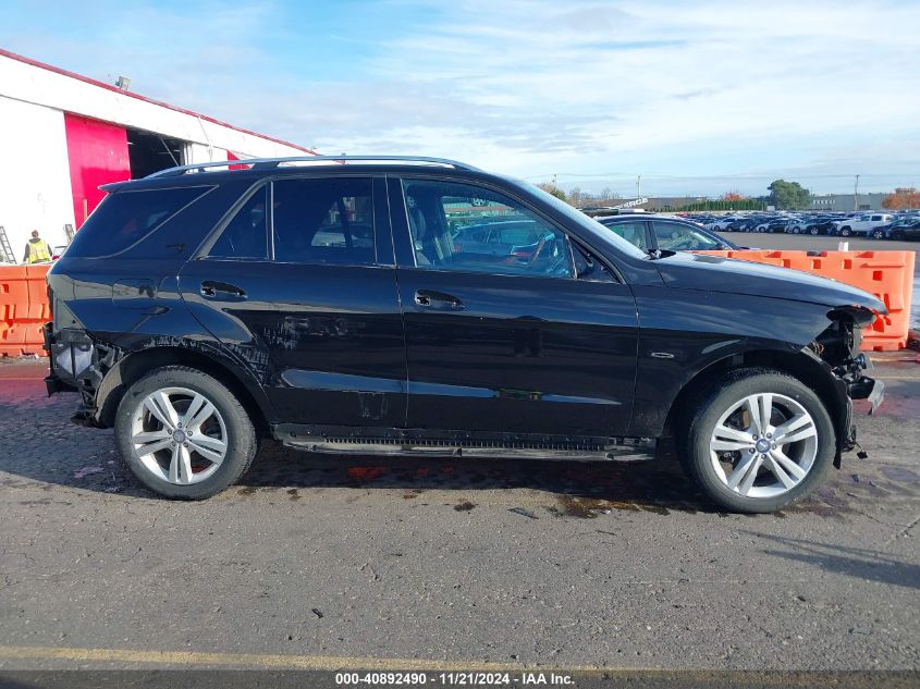 2012 Mercedes-Benz Ml 350 Bluetec 4Matic VIN: 4JGDA2EB0CA024054 Lot: 40892490