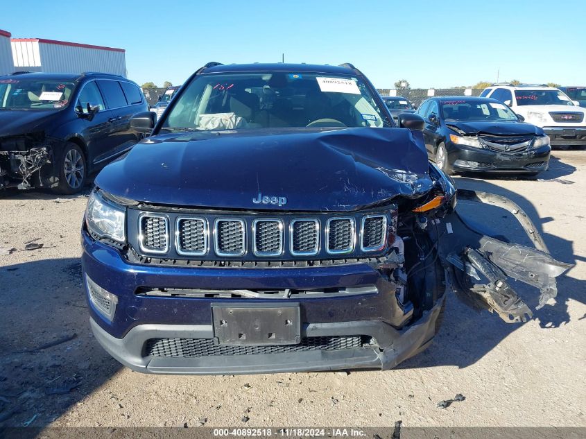 2018 Jeep Compass Sport Fwd VIN: 3C4NJCAB0JT286487 Lot: 40892518