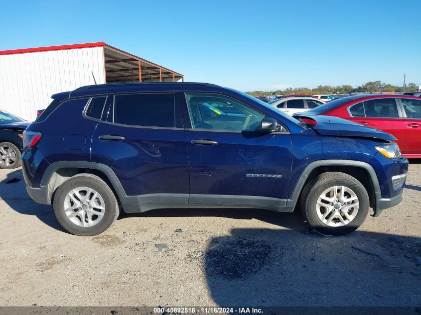 2018 Jeep Compass Sport Fwd VIN: 3C4NJCAB0JT286487 Lot: 40892518