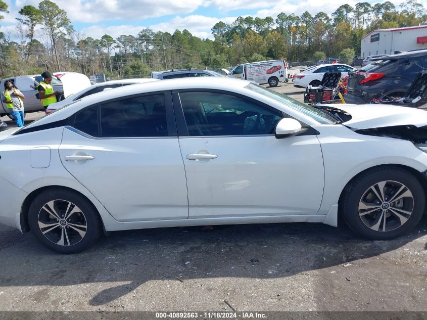 2021 Nissan Sentra Sv Xtronic Cvt VIN: 3N1AB8CV3MY266163 Lot: 40892563