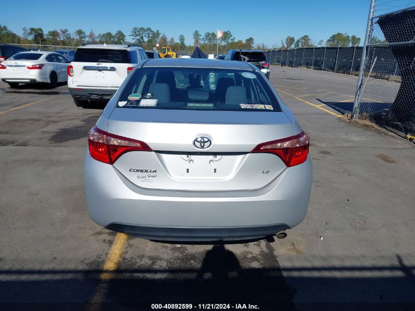 2018 Toyota Corolla Le VIN: 2T1BURHE2JC050004 Lot: 40892599