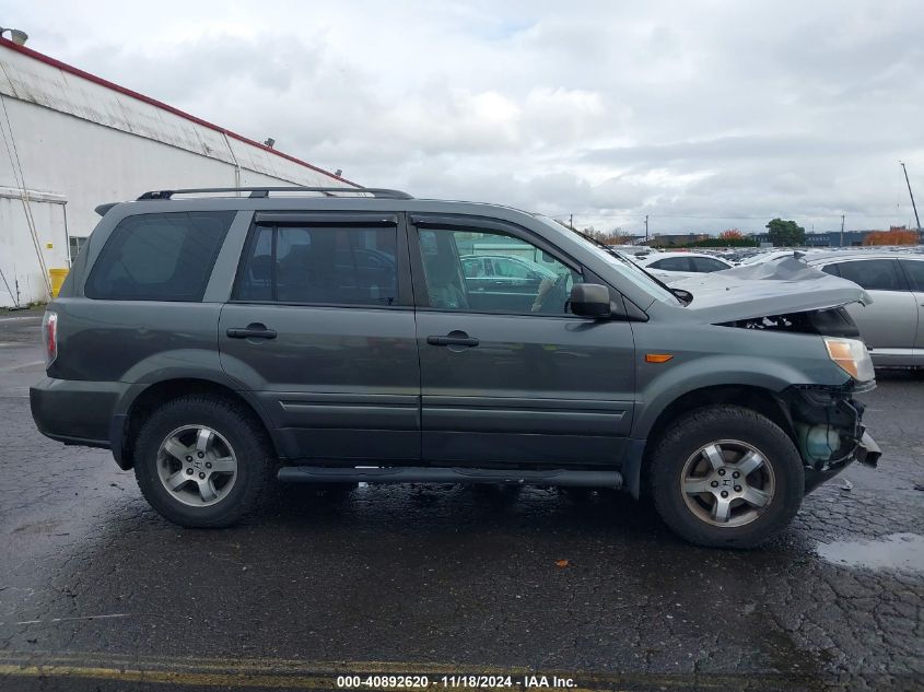 2007 Honda Pilot Lx VIN: 2HKYF18137H530027 Lot: 40892620