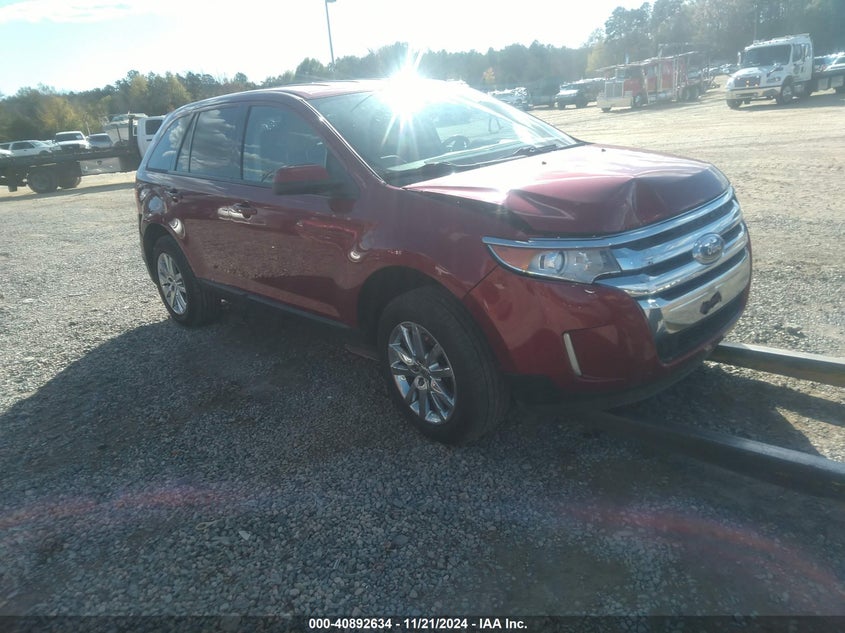 Vin: 2fmdk3jc9dbb23947, lot: 41382326, ford edge sel 20131